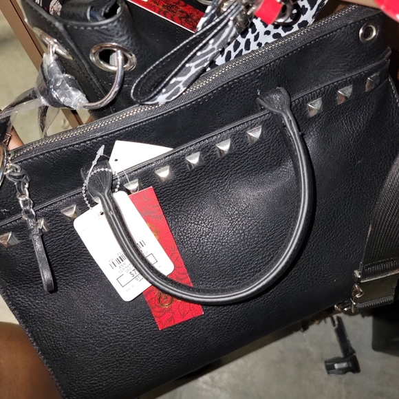 Carlos Santana 2 pieces shoulder bag set in Black and Snake pattern NWT - Picture 3 of 7